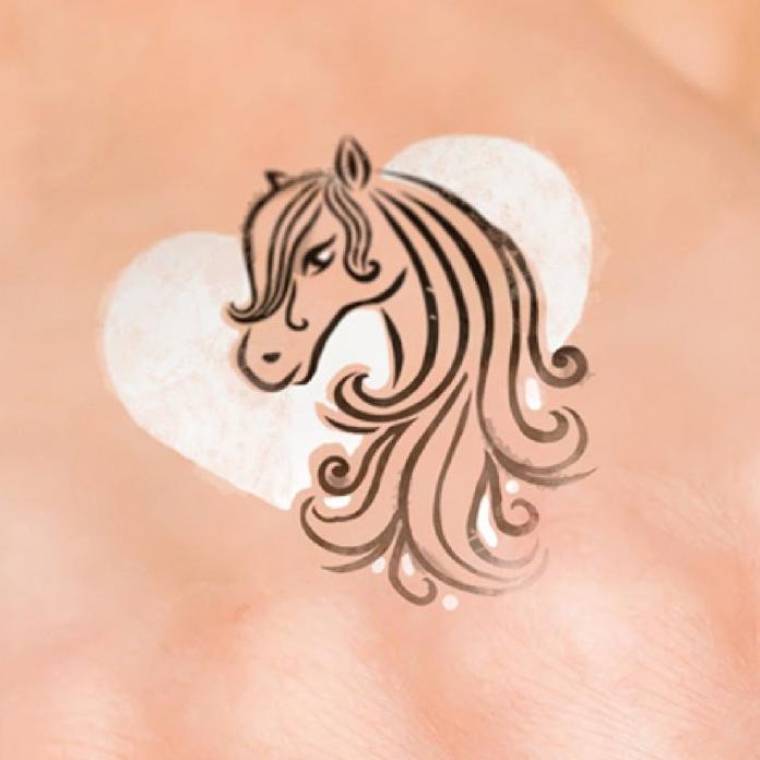 tattoo steen la dot cosmetics paard horse