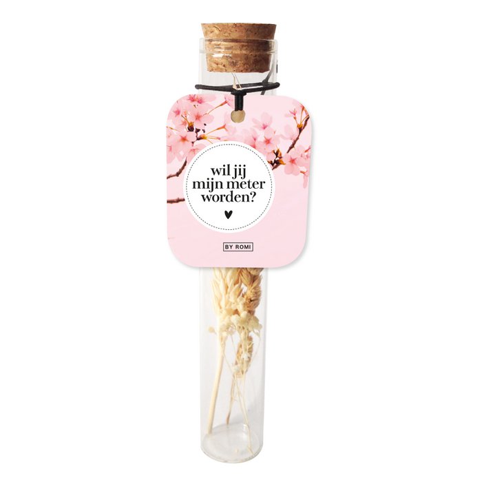 Wensbuisje Droogbloemen • Wil Jij Mijn Meter Worden