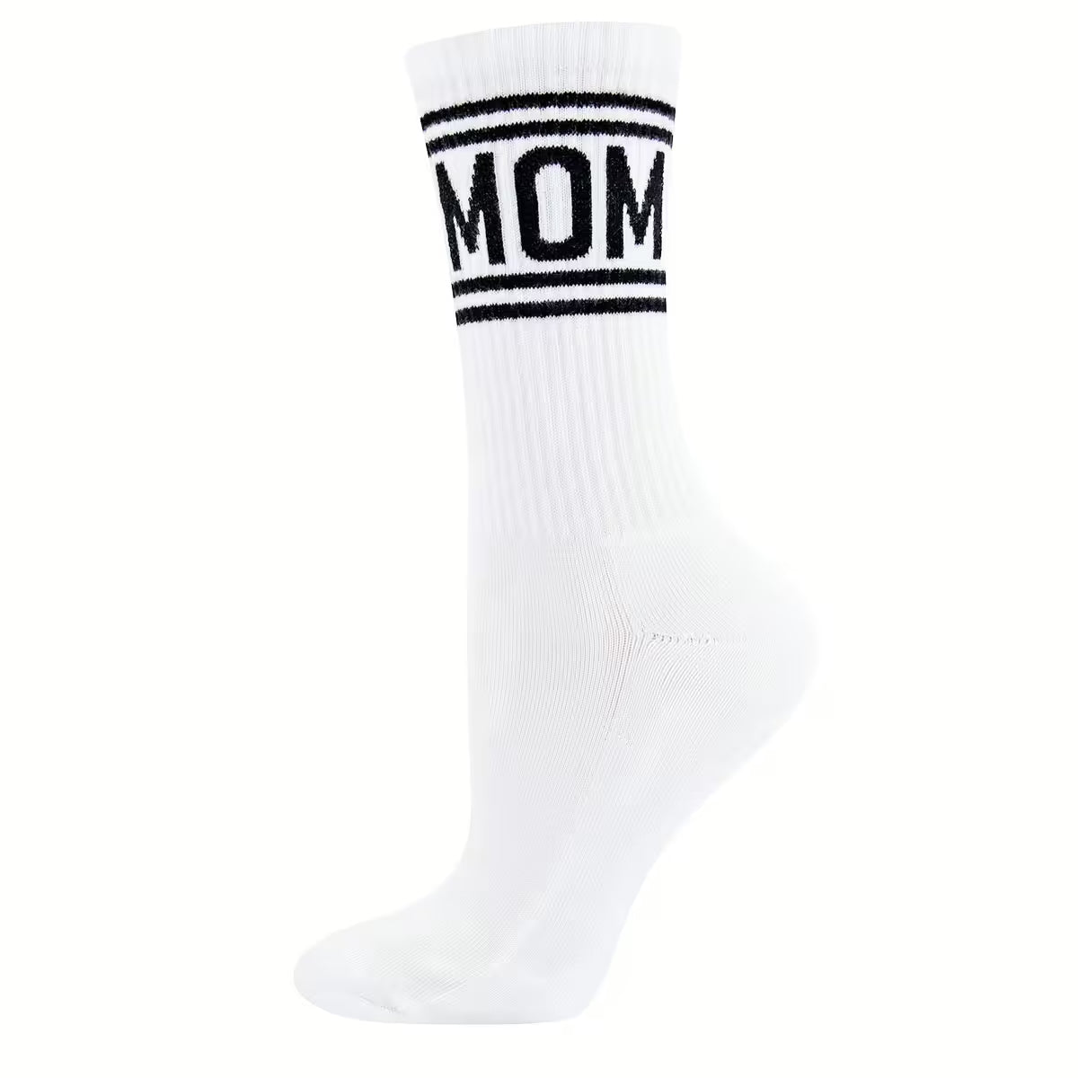 mama sokken mom socks tennissokken zwart wit ewers