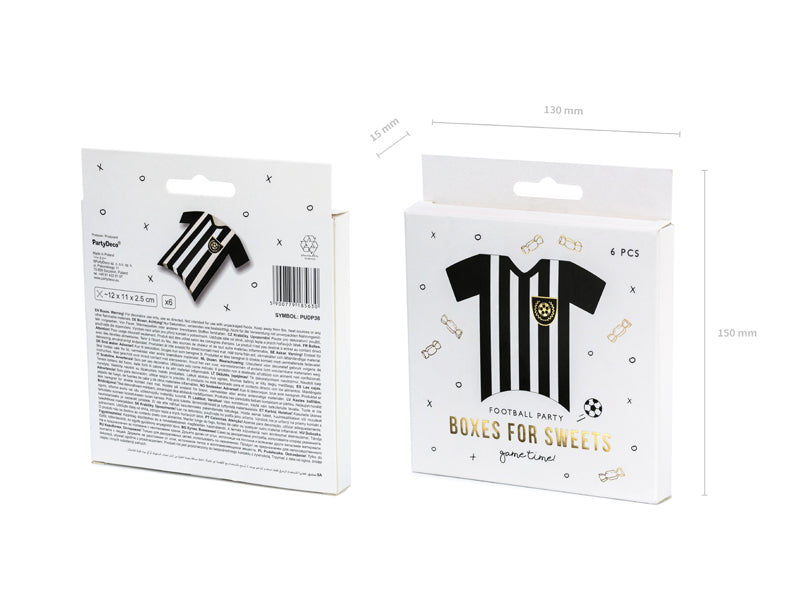 Traktatiedoosjes • Voetbal (6 stuks) - Helloboy