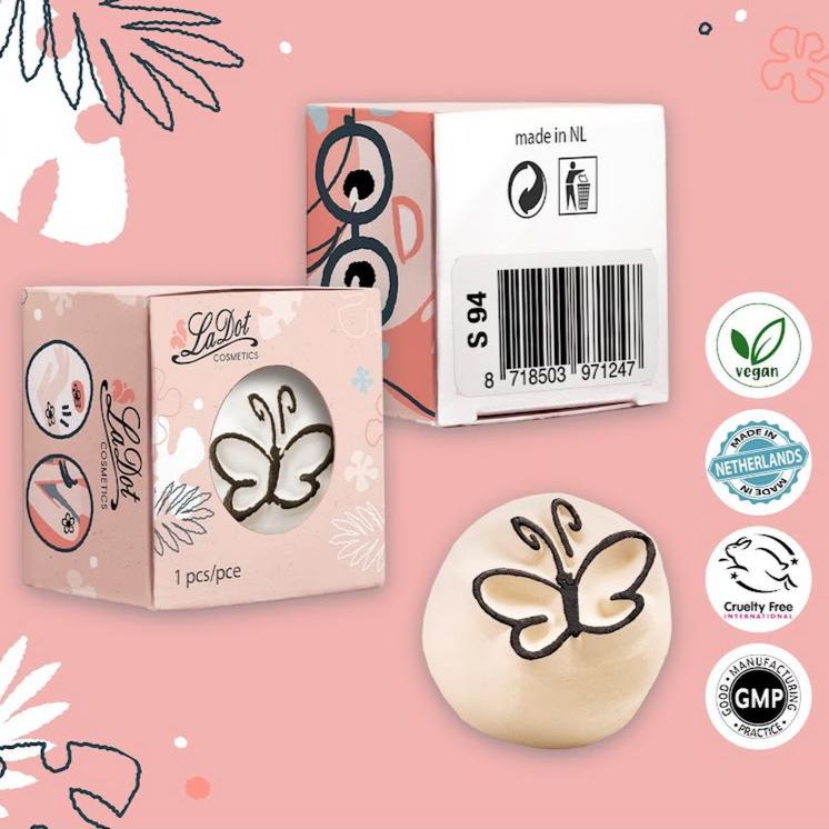 tattoo steen la dot cosmetics vlinder butterly