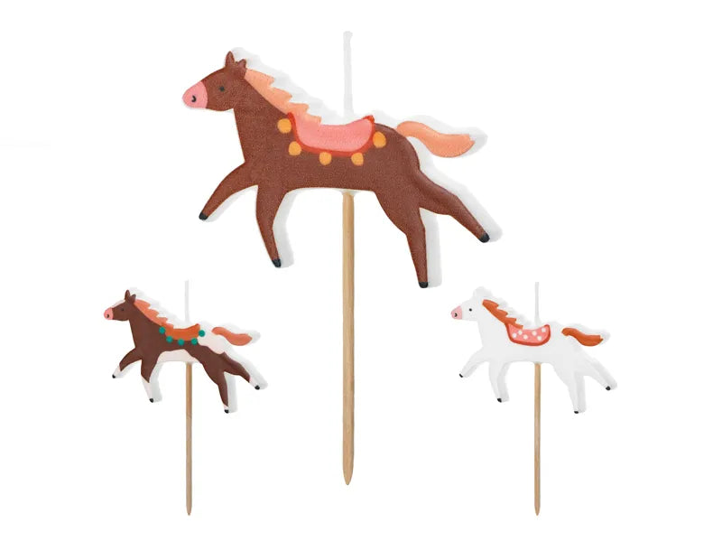 verjaardagskaarsen paard
