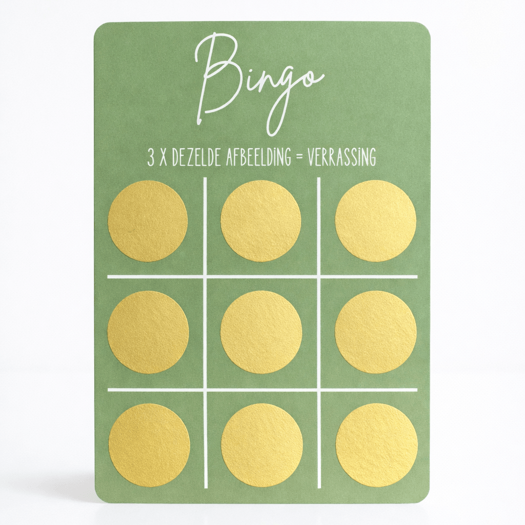 kraskaart bingo zwanger groen