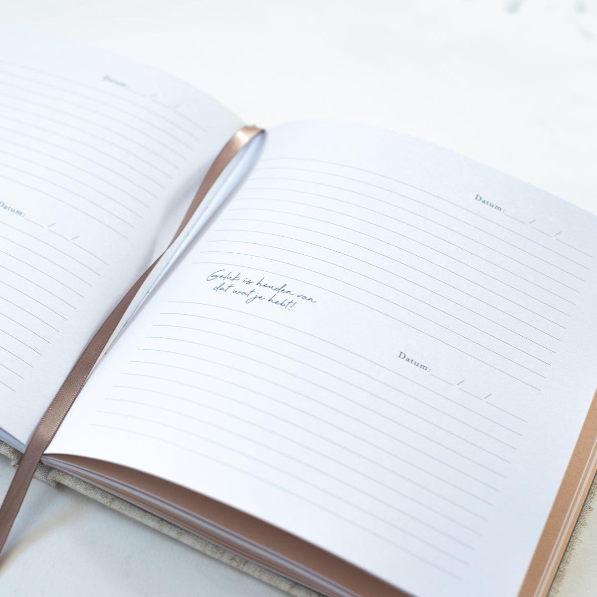 invulboek opa en oma beige linnen met stiksel