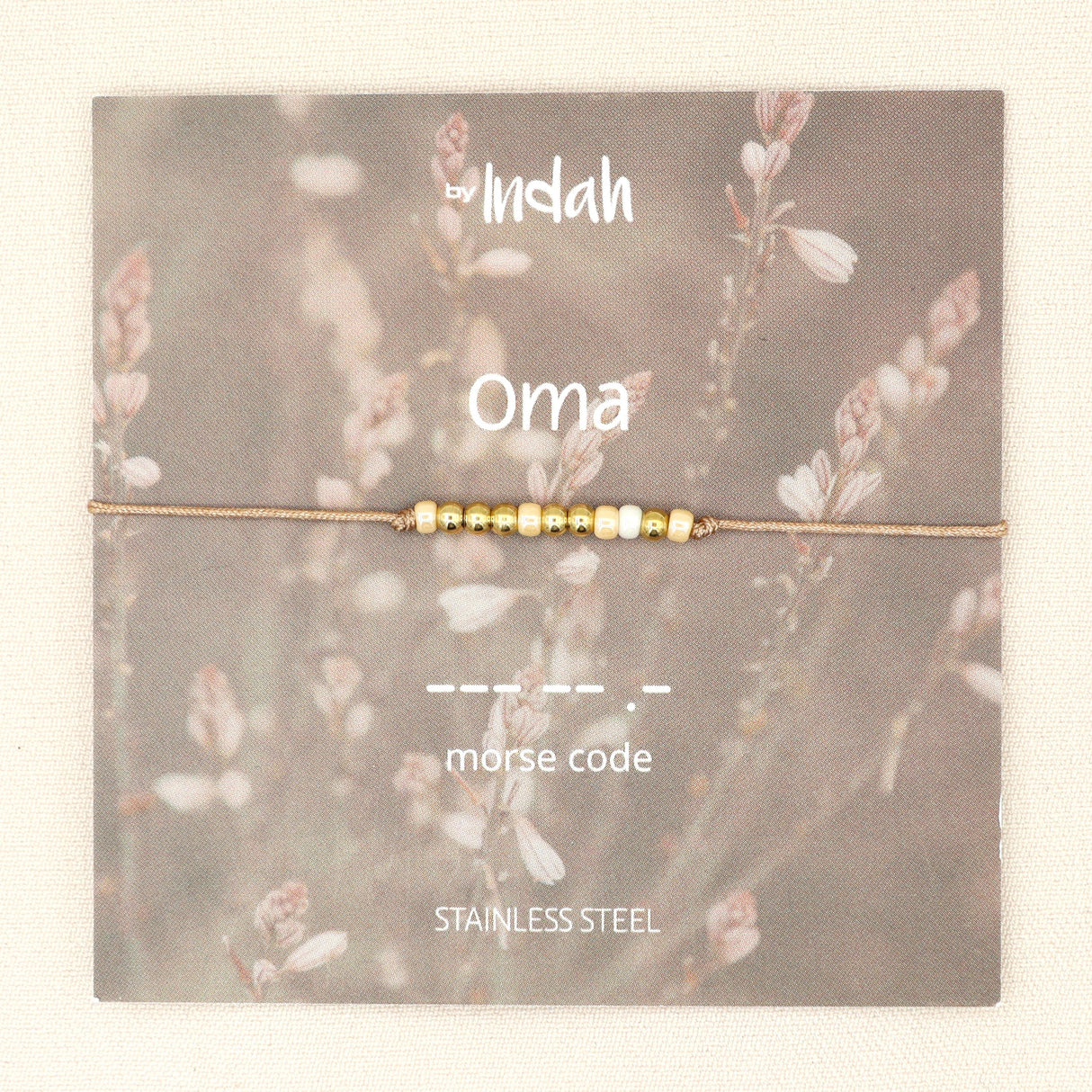 oma armband morse code