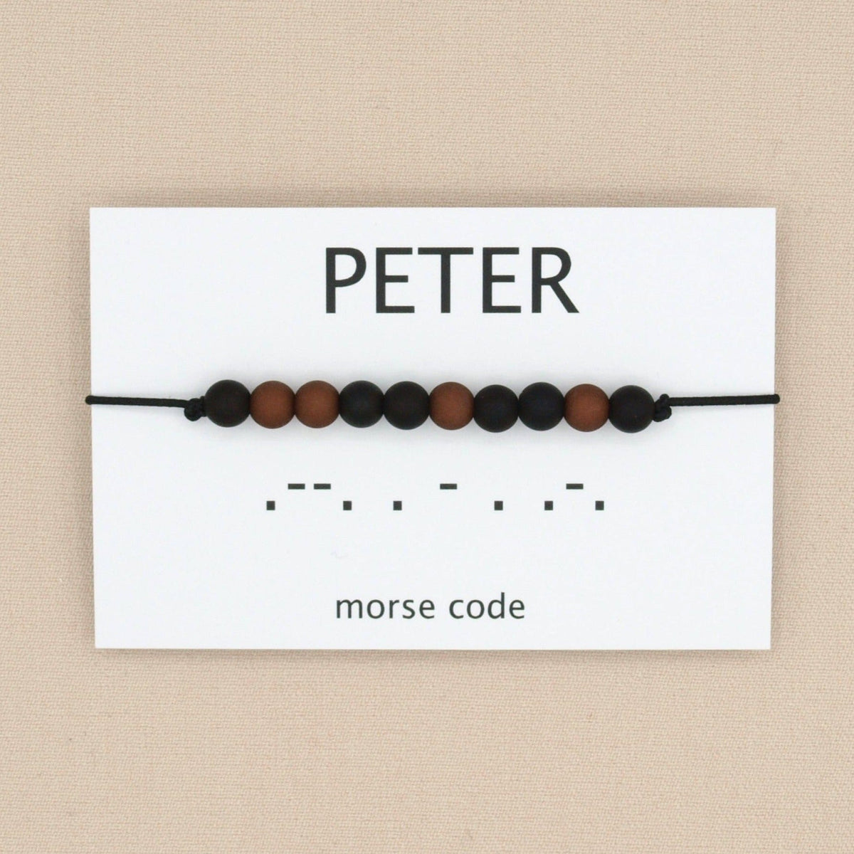 armband morse code peter zwart bruin
