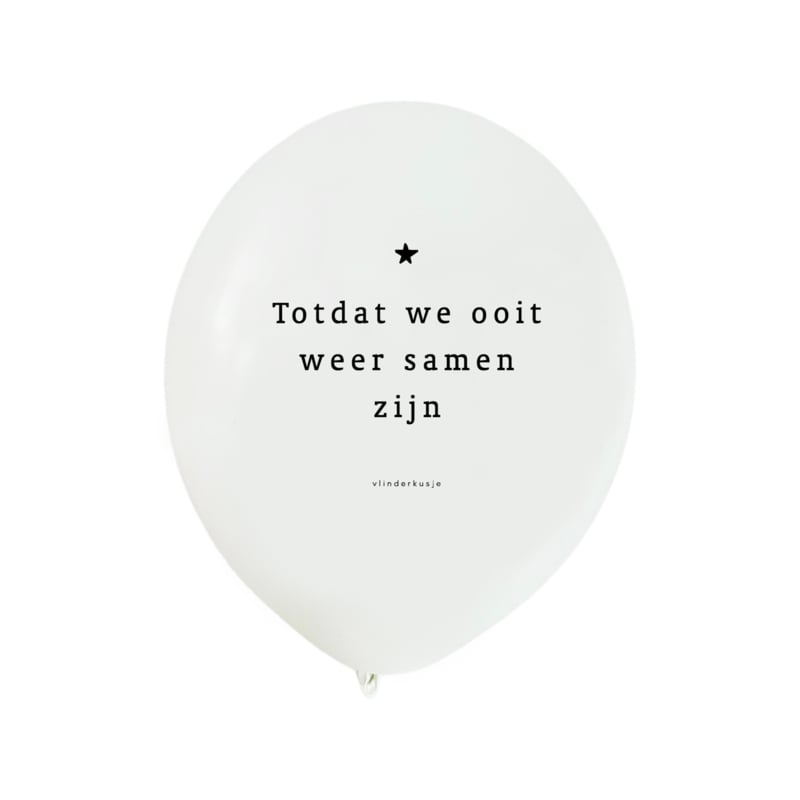 witte ballen totdat we ooit weer samen zijn
