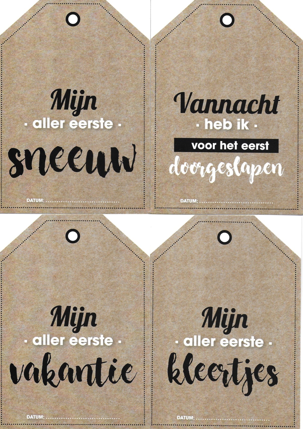 Mijlpaallkaarten '1ste jaar' (labels) - HelloBaby.be