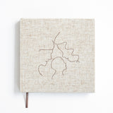 invulboek opa en oma beige linnen met stiksel