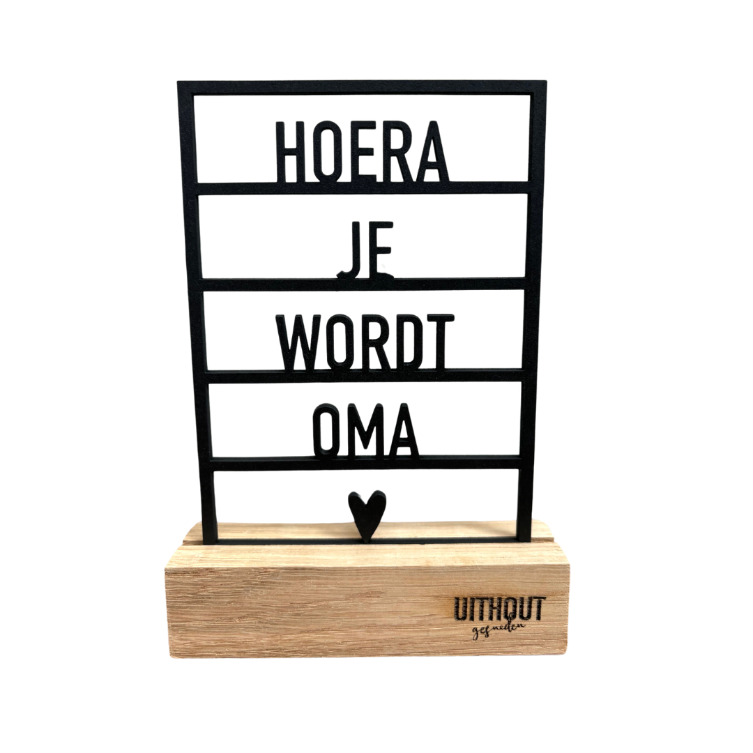 Houten Frame • Hoera Je Wordt Oma