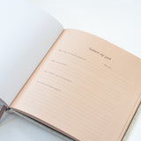 invulboek opa en oma beige linnen met stiksel