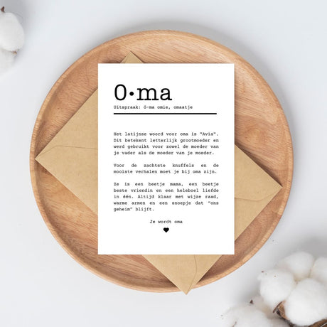 je wordt oma wenstkaart
