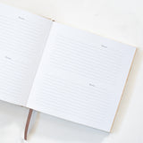 invulboek opa en oma beige linnen met stiksel