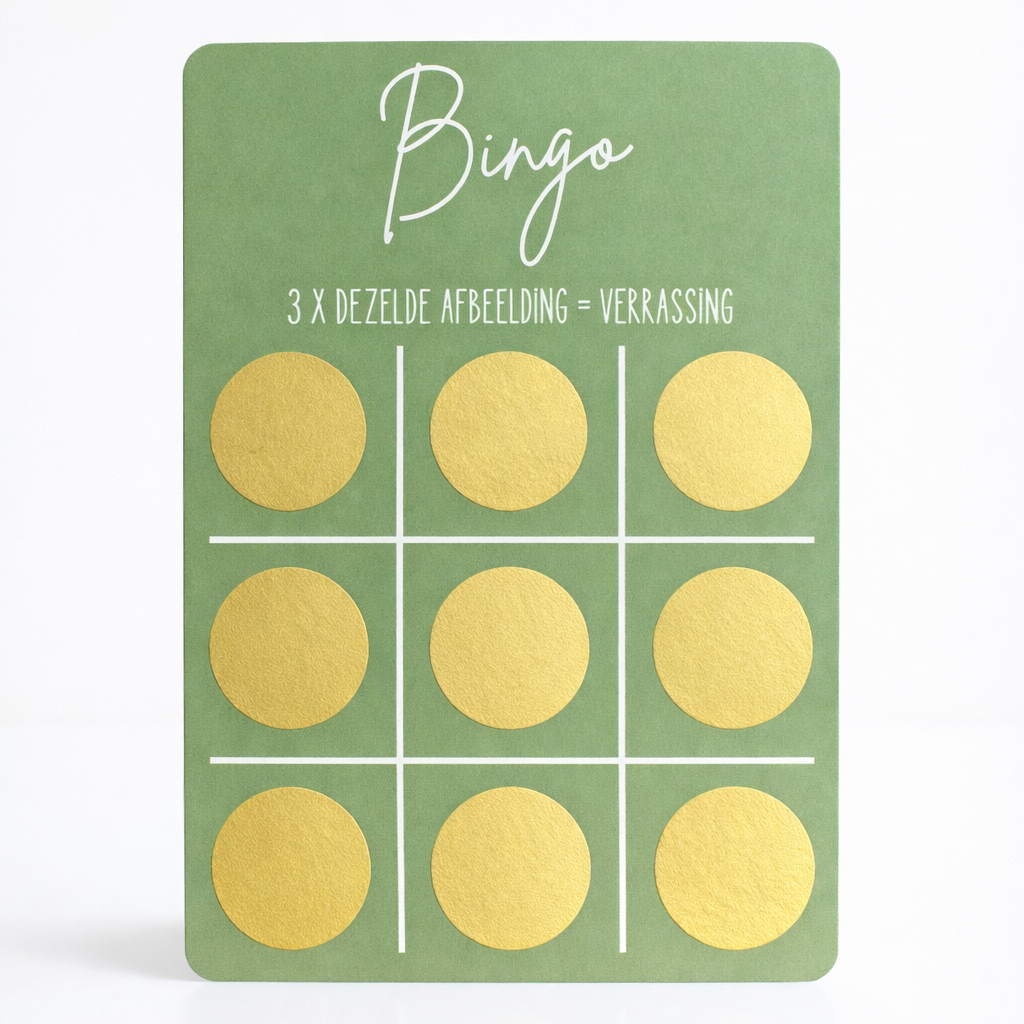 kraskaart bingo zwanger groen 