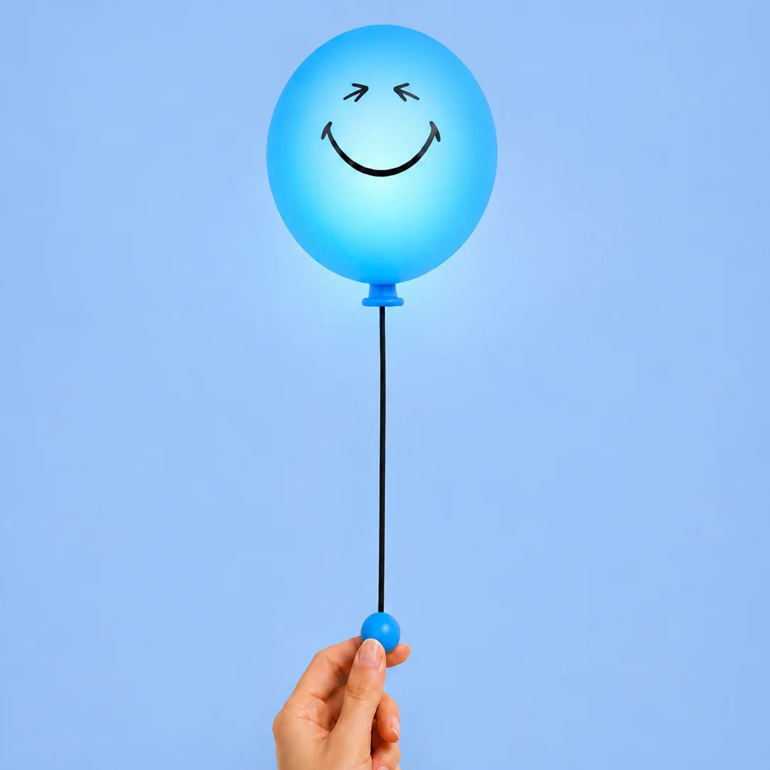 mob bubbly light blue blauw kinderkamerverlichting tienerkamerverliichting smiley kinderlamp tienerlamp
