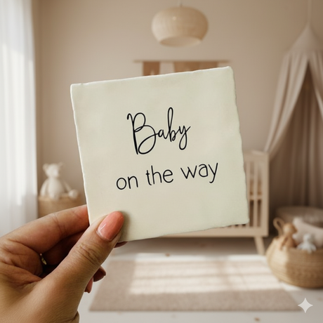 tegeltje baby on the way 