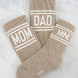 mom dad mini sokken beige