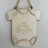 Houten Romper • Hoera Jullie Worden Opa & Oma
