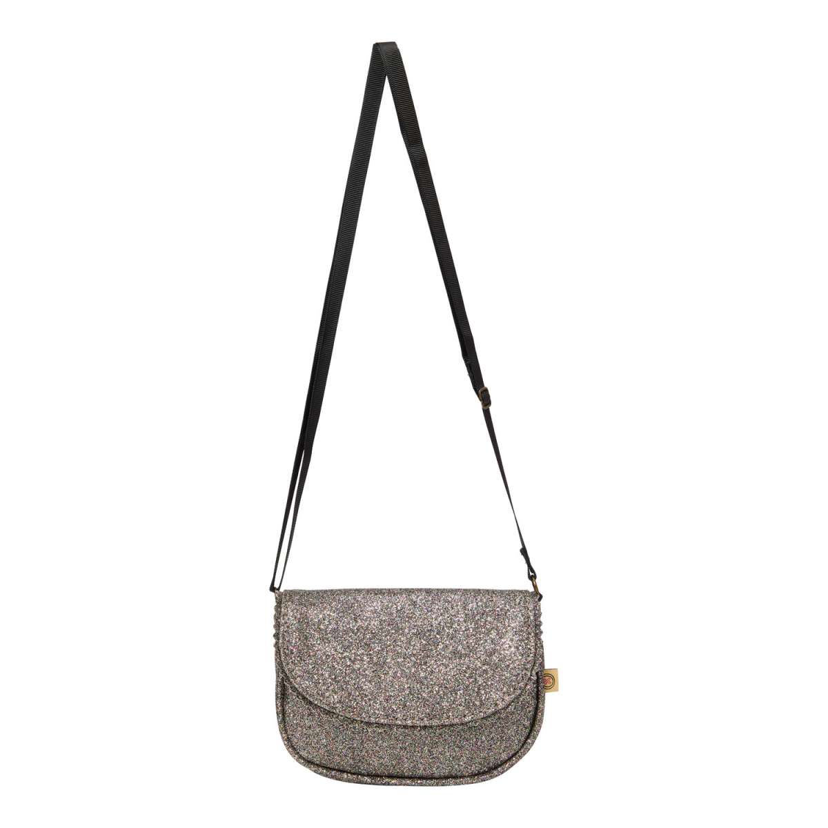 handtas glitter zwart black le big