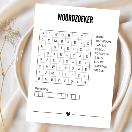 woordzoeker je wordt oma