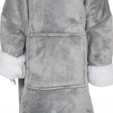 Grijze Beer Hoodie Plaid