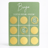 kraskaart groen bingo baby zwanger