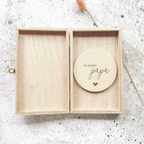 houten aankondigingskistje je wordt papa