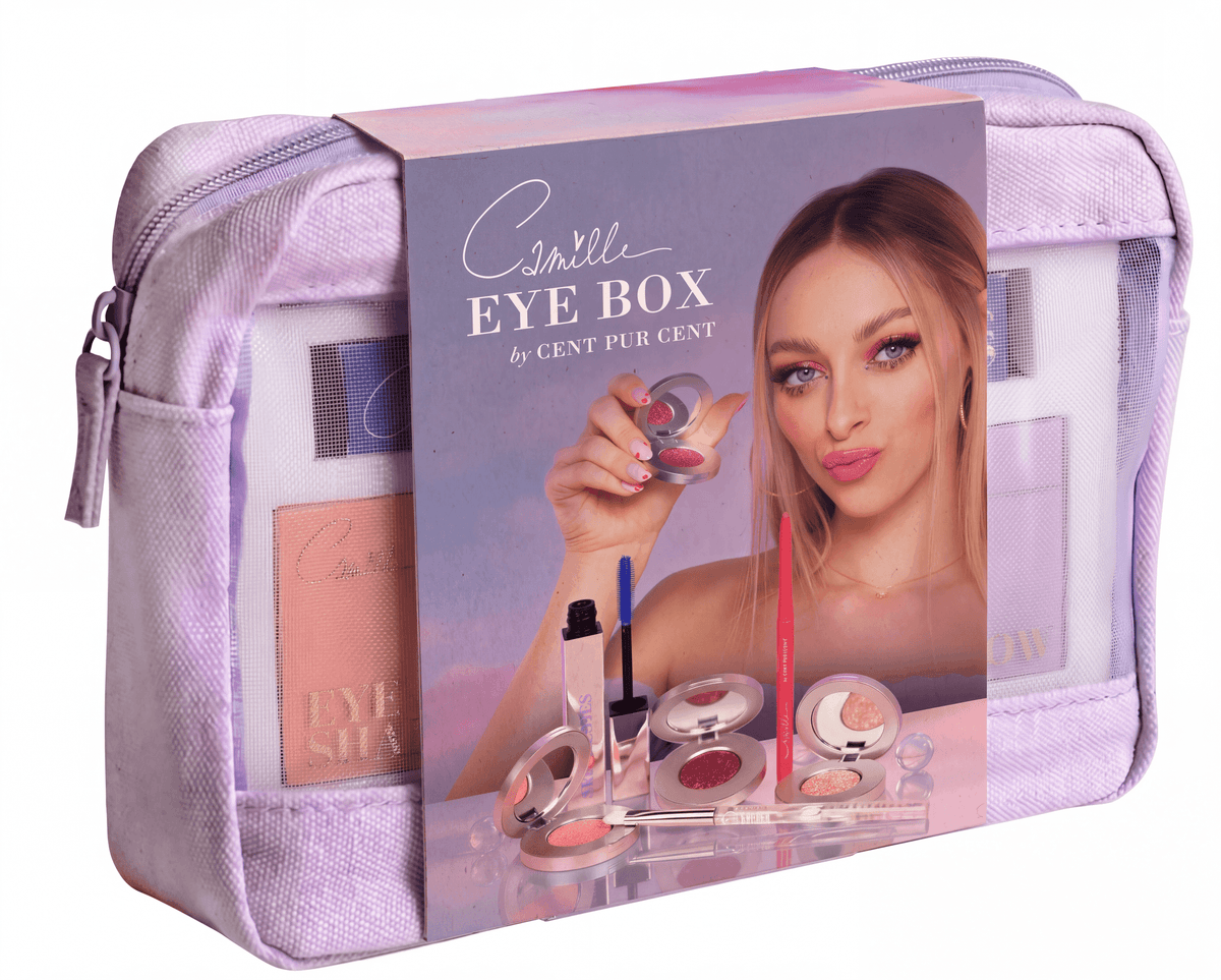toilettas camille dhont cent pur cent eye box geschenkdoos make-up cent pur cent