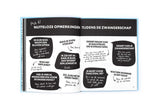 Opengeslagen F*ck It List Book voor papa's met grappige teksten over nutteloze opmerkingen tijdens de zwangerschap