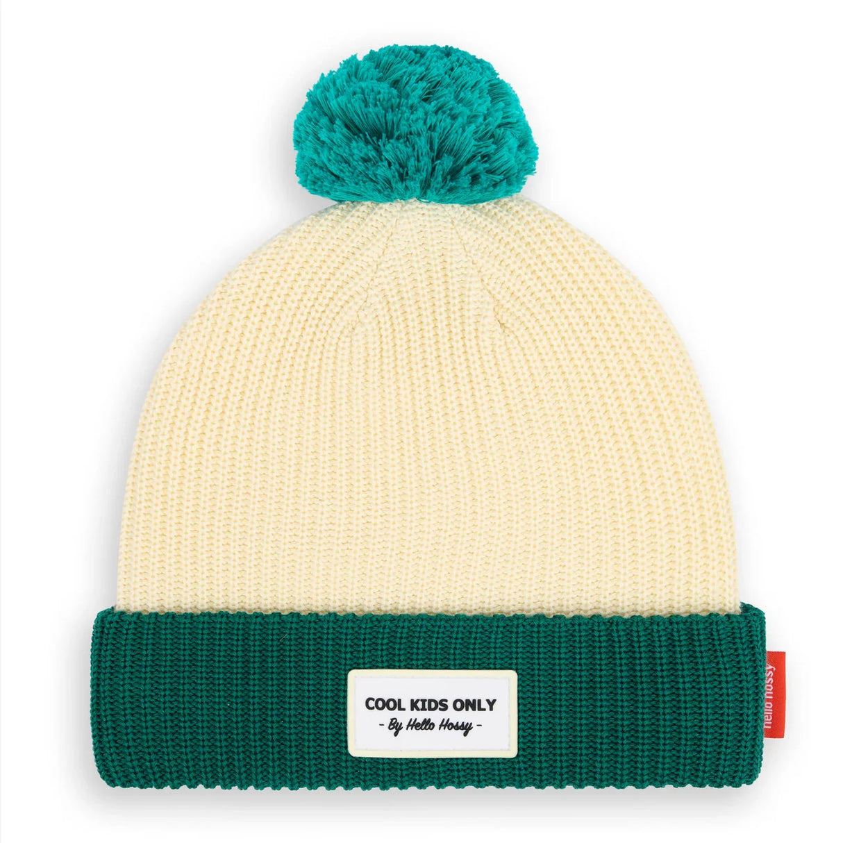 muts met pompom hope hello hossy beige groen