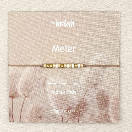 armband meter morse code indah