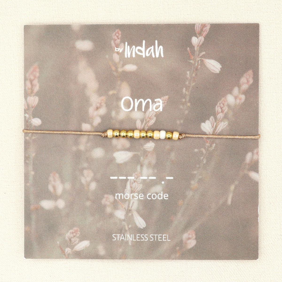 oma armband morse code