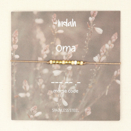 oma armband morse code