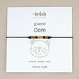 armband jij wordt oom morse code
