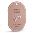 oorbellen oorringen lieve mama hartjes zilver