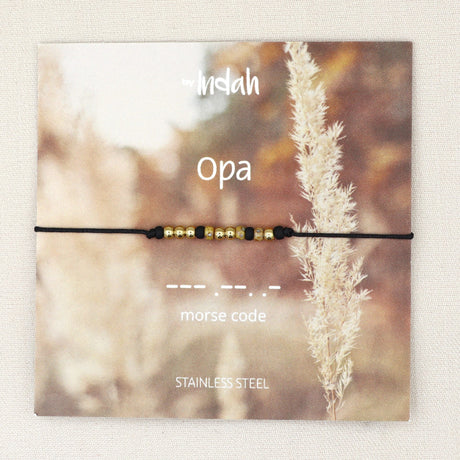opa armband morse code