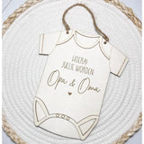 Houten Romper • Hoera Jullie Worden Opa & Oma