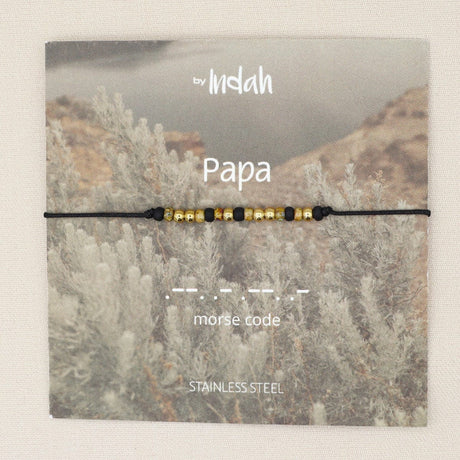 armband papa morse code