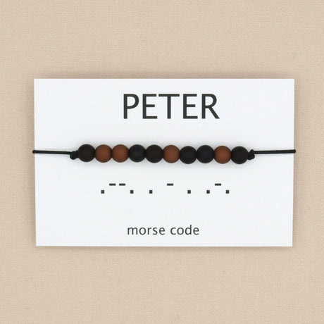 armband morse code peter zwart bruin
