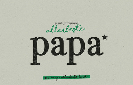 Wenskaart • Gelukkige Verjaardag Allerbeste Papa - HelloBaby.be