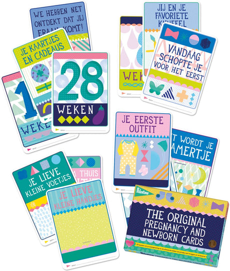 Milestone pregnancy en newborn cards (Nederlandstalig) - HelloBaby.be