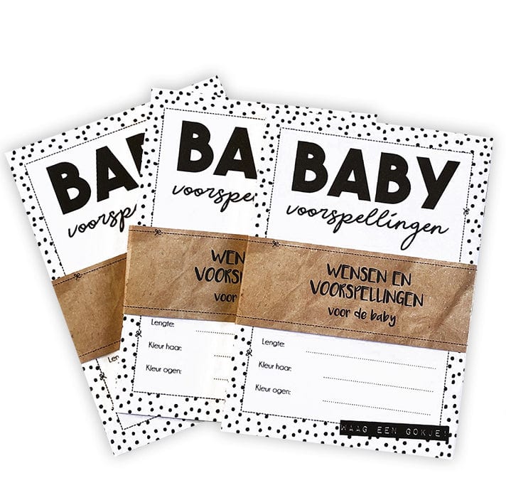 Baby invul kaartjes | zwart/wit (10 stuks) - HelloBaby.be