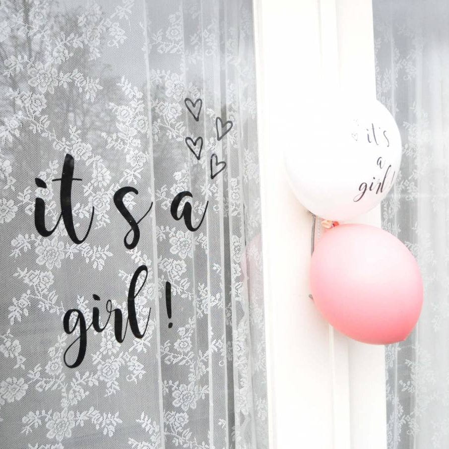 Geboorte raam sticker | it's a girl! - HelloBaby.be