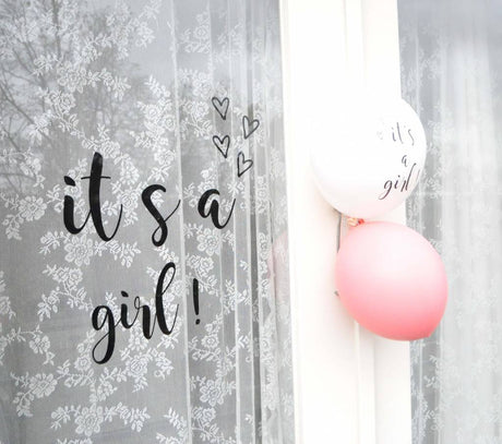Geboorte raam sticker | it's a girl! - HelloBaby.be